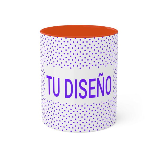 Taza de cerámica personalizada 11oz con color interior