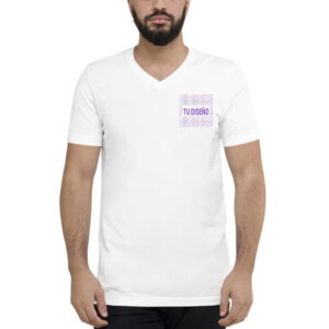 Camiseta cuello en V personalizada para hombre